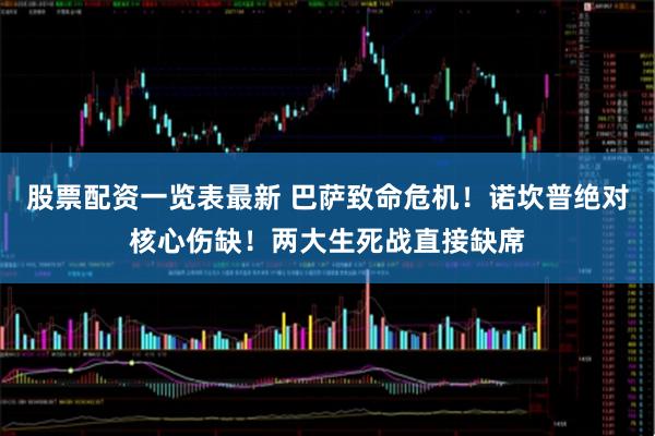 股票配资一览表最新 巴萨致命危机！诺坎普绝对核心伤缺！两大生死战直接缺席